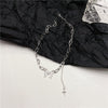 Y2K Hollow Heart Pendant Necklace For Women Metal Goth Butterfly Charms Vintage 90s Style Choker Necklace Jewelry Aesthetics