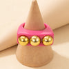 Y2K Style Chunky Retro Resin Acrylic Plastic Rings Kids Cute Colorful Candy Finger Ring Jewelry Transparent Handmade Trendy Ring