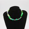 Y2K Trendy Beaded Choker Necklace Women Goth Punk Harajuku Skull Fruit Smile Face Beads Pearl Necklace Bohemian Hollowen Jewelry