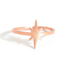 925 Sterling Silver OPen Rings For Women Rose Gold Star Finger Rings Fine Jewelry Gift