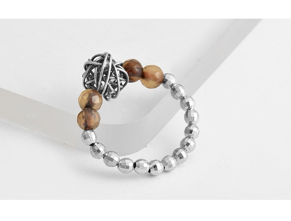 Luxury S925 Rings Smoky Quartz Stone 18k Gold Rings for Women Gift Genuine 925 Sterling Silver Fine Jewelry Christmas