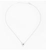 Simple Pure Silver 925 Sterling Necklaces for Women Triangle Pendant Engrave Black Letter P Chain Necklace Fine Jewelry