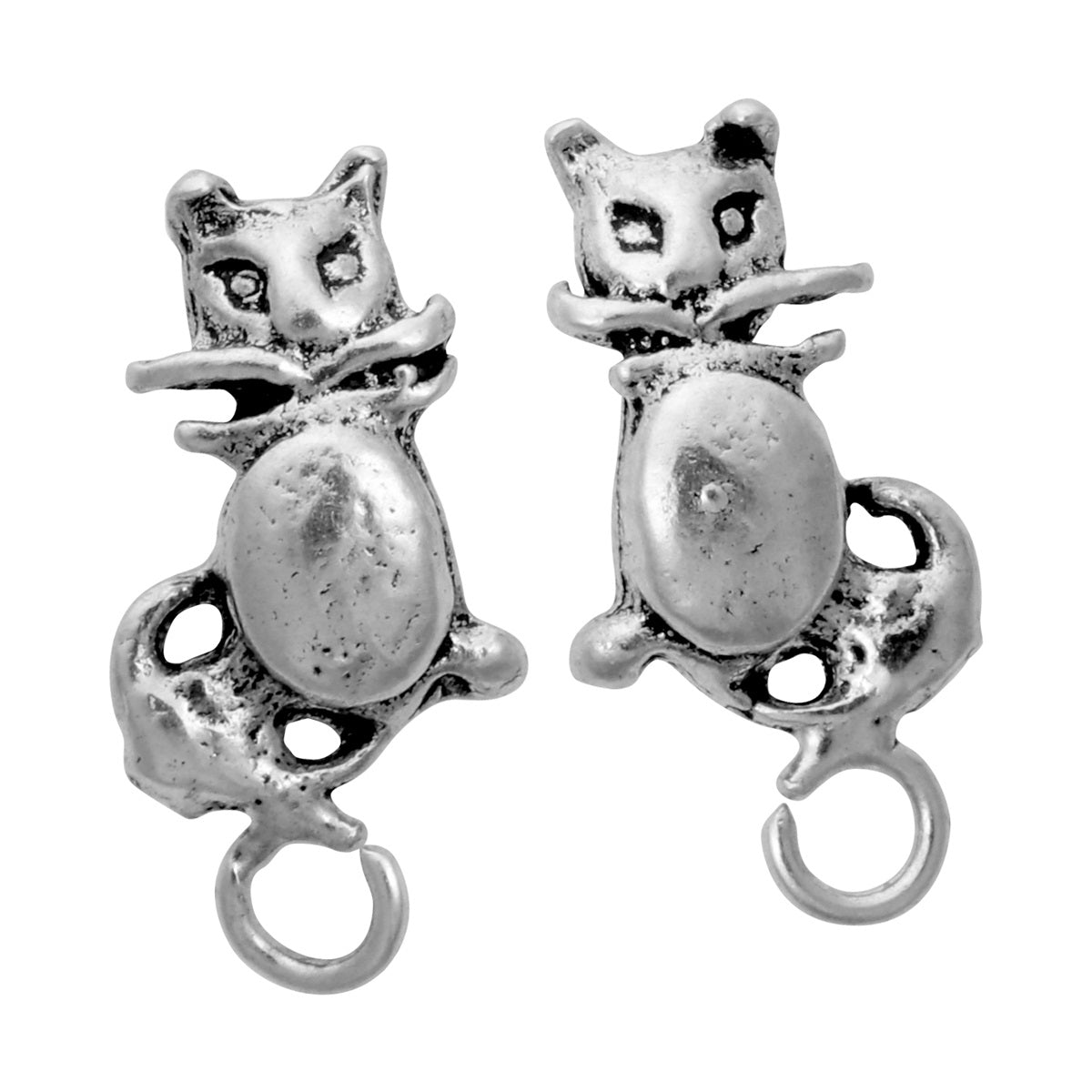 925 Sterling Silver Cat Stud Earrings Halloween Party Fine Jewelry Gift for Women Daughter Girls Dropshipping CE157