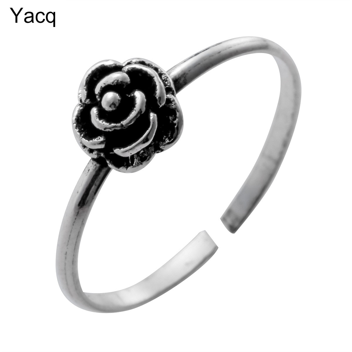 925 Sterling Silver Flower Midi Ring Above knuckle Jewelry Birthd Party Gifts for Women Girlfriend Her Dropshipping CR18