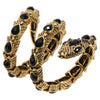 YACQ Stretch Snake Bracelet Armlet Upper Arm Cuff  Women Punk Rock Crystal Bangle Jewelry Gold Silver Color  A32