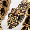 YACQ Stretch Snake Bracelet Armlet Upper Arm Cuff  Women Punk Rock Crystal Bangle Jewelry Gold Silver Color  A32