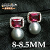 YANCEY Brand promotion Natural Pearl stud earrings, 4 colors , S925 sterling silver, new fashion