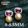 YANCEY Brand promotion Natural Pearl stud earrings, 4 colors , S925 sterling silver, new fashion