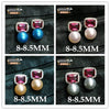 YANCEY Brand promotion Natural Pearl stud earrings, 4 colors , S925 sterling silver, new fashion
