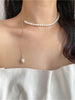 YANGLIUJIA Baroque Freshwater Pearl Can Be Adjusted Necklace Fashionable Sweet Elegant Chain Of Clavicle Ms Wedding Accessories