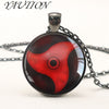 New Naruto Sharingan Eye Necklace Vintage Naruto Jewelry National Style Chain Glass Pendants Necklaces Anime Pendant HZ1