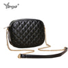 YBYT Brand 2022 Women Diamond Lattice Shoulder Bags Ladies Joker Leisure Bags Chain Shoulder Strap Messenger Crossbody Bags
