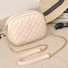 YBYT Brand 2022 Women Diamond Lattice Shoulder Bags Ladies Joker Leisure Bags Chain Shoulder Strap Messenger Crossbody Bags