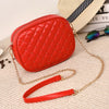 YBYT Brand 2022 Women Diamond Lattice Shoulder Bags Ladies Joker Leisure Bags Chain Shoulder Strap Messenger Crossbody Bags