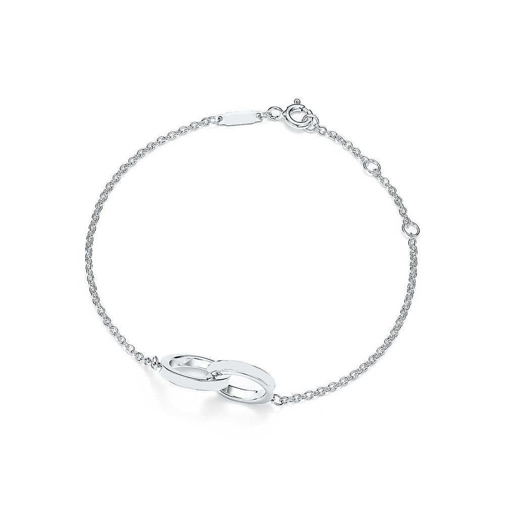 YCH 100% 925 Sterling Silver Charm Original Retro Fashion Double Round Hollow Bracelet Charming Ladies Bracelet Gift TIFF