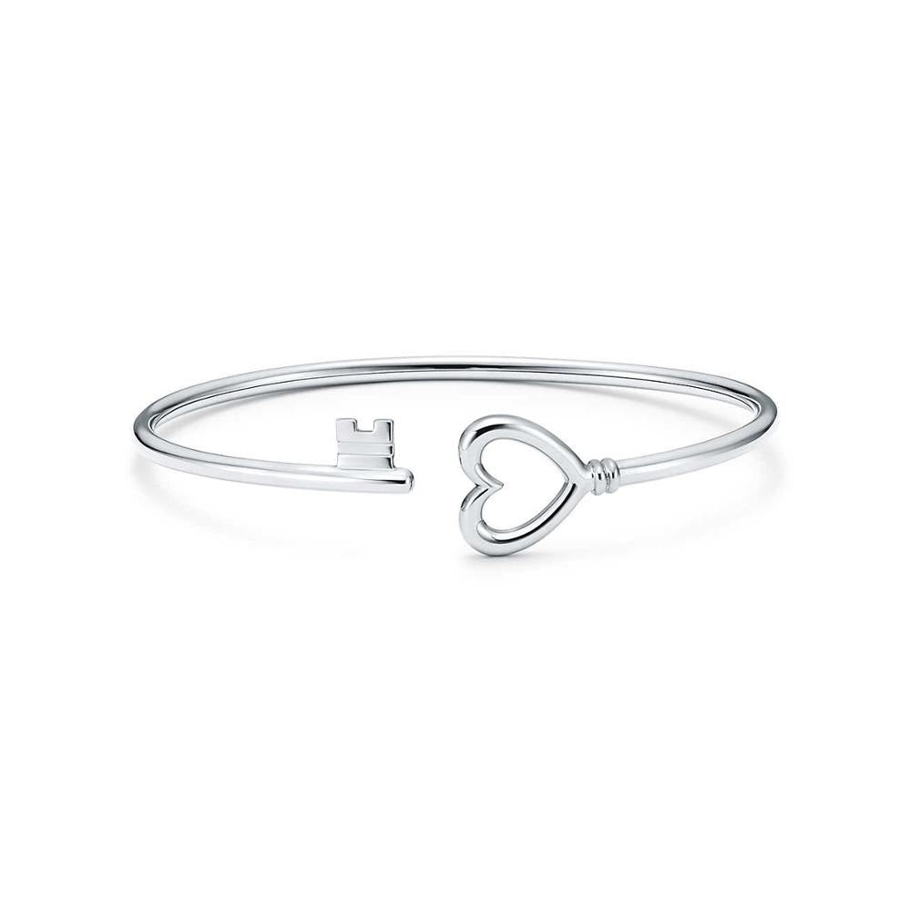 YCH 925 Sterling Silver Charm Original Love Key Bracelet Women's Vitality Distinguished Simple Jewelry Gift
