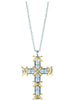 YCH Charm Gift 925 Sterling Silver Clover Heart Cross Pendant Tiff Necklace 18K Gold Rose Gold Silver Match World Jewelry