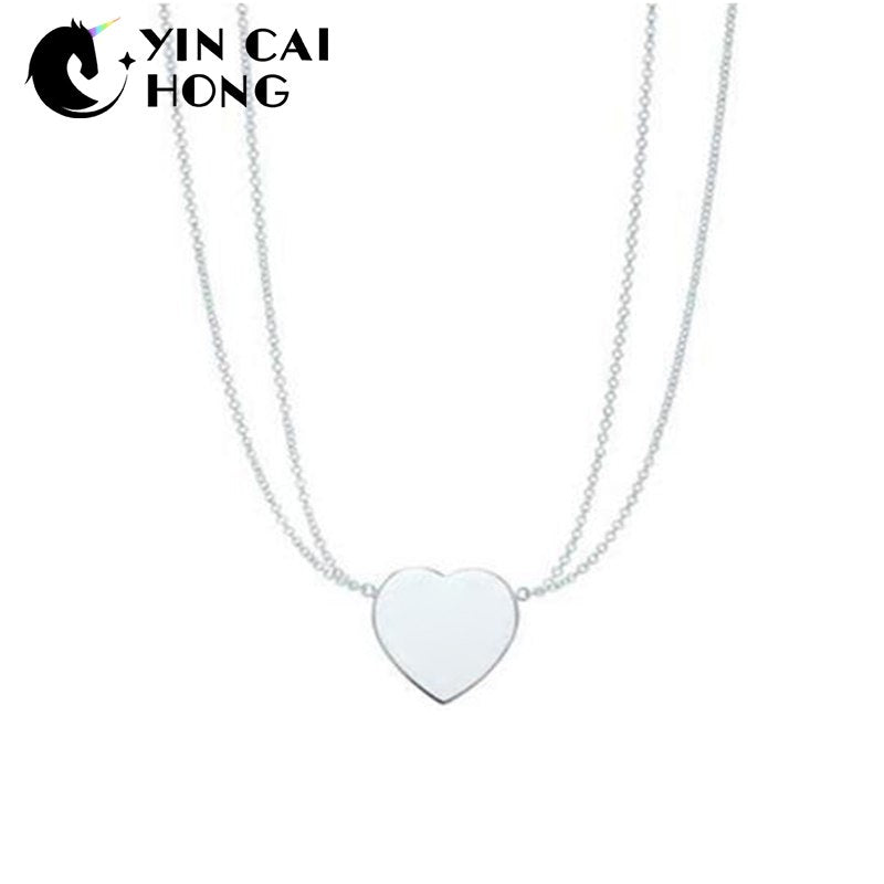 YCH Charm Gift 925 Sterling Silver Heart TIFF Attractive Elegance Temperament Earrings World Jewelry
