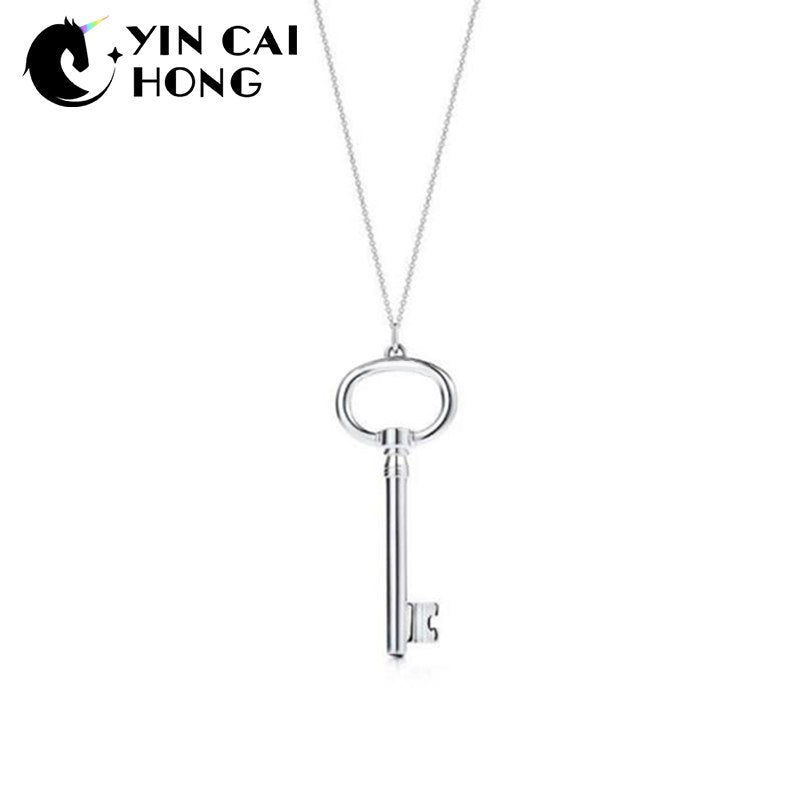 YCH Charm Gift 925 Sterling Silver Key TIFF Attractive Elegance Temperament Earrings World Jewelry