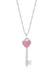 YCH Charm Gift 925 Sterling Silver Lollipop Heart Shaped Round Geometric Key Tiff Necklace Silver Jewelry Matching World Jewelry