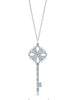 YCH Charm Gift 925 Sterling Silver Lollipop Heart Shaped Round Geometric Key Tiff Necklace Silver Jewelry Matching World Jewelry