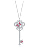 YCH Charm Gift 925 Sterling Silver Lollipop Heart Shaped Round Geometric Key Tiff Necklace Silver Jewelry Matching World Jewelry