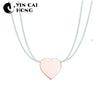 YCH Charm Gift 925 Sterling Silver Pink Heart TIFF Attractive Elegance Temperament Earrings World Jewelry