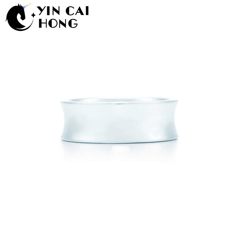 YCH Charm Gift 925 Sterling Silver Simple TIFF Attractive Elegance Temperament Ring World Jewelry