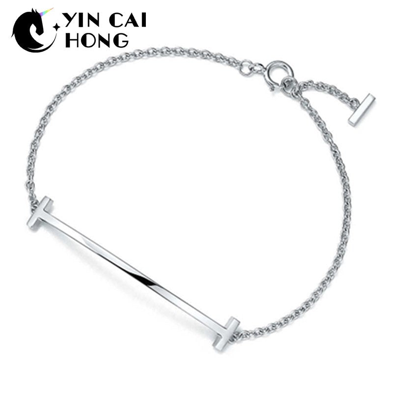 YCH Charm Gift 925 Sterling Silver Smile TIFF Attractive Elegance Temperament Bracelet World Jewelry