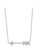 YCH Charm Gifts 925 Sterling Silver Love Hearts Round Pearl Crown Arrow Pendant Tiff Necklace Silver Jewelry Match World Jewelry