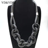 YD&YDBZ  Punk Pendant Necklaces By Designer Women Jewelry Rubber Material Circle Choker Necklace Clothing Accessoris
