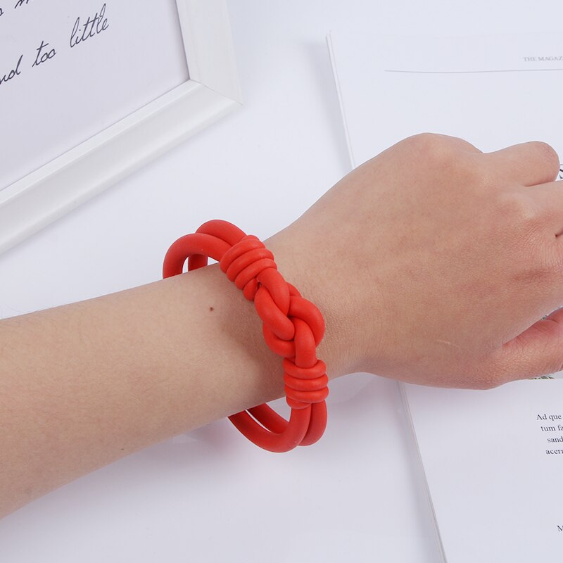 YD&YDBZ Design Short Necklace For Women Simple 6 Colors Silicone Rope Charms Choker Handmade Rubber Jewelry Accessories