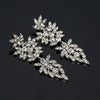 YFJEWE Big Long Crystal Drop Earrings For Women Vintage Flower Silver Plated Bride Earrings Wedding Jewelry Accessories #E230