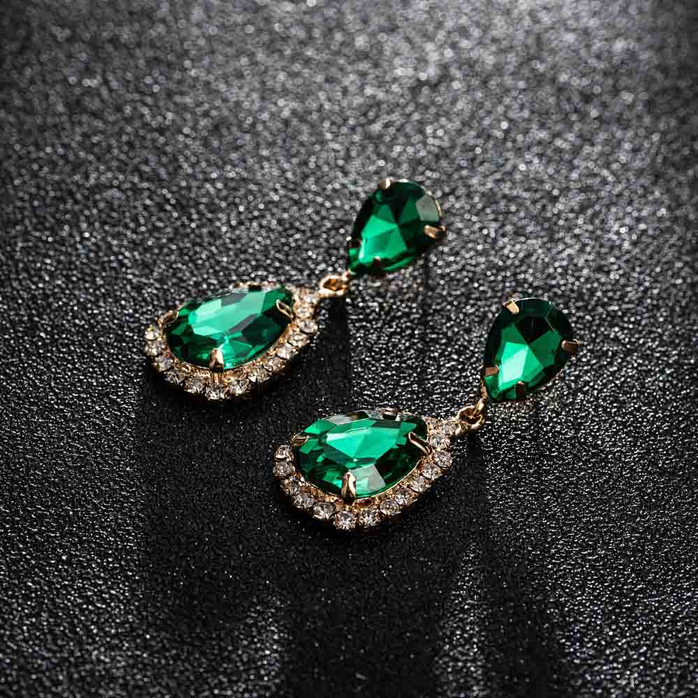 Bride Earrings Cosmetic Geo ZhaoHao Popular Rhinestone Crystal Drop Earring For Wedding Dress Fashion Baldpates #E043