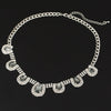 YFJEWE jewelry  Unique Statement  Necklace Bule and grey Crystal Necklaces & Pendants For Women  #N017