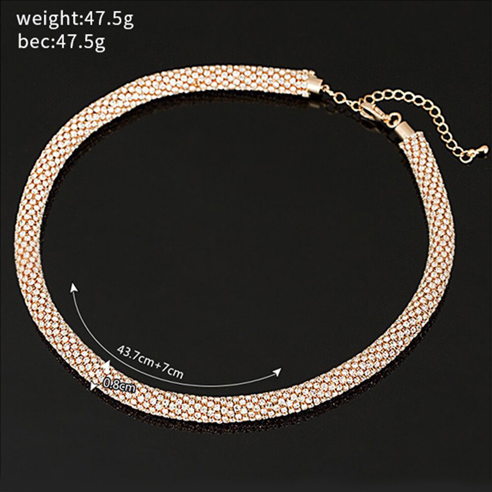 YFJEWE TOP Creative Women Necklace Jewelry Gold Color Statement twining Necklace For Women Party Wedding #N010