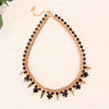 YFJEWE The Style Jewelry for women black rhinstone crystal Gold Color Necklace chain rivets Party Accessories #N029