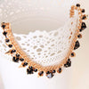 YFJEWE The Style Jewelry for women black rhinstone crystal Gold Color Necklace chain rivets Party Accessories #N029