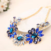 YFJEWE Top Newest Jewelry Exquisite Rhinestone Pendant Necklace Gem Flower Chain Pendant Necklace For Women Wedding N011