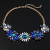 YFJEWE Top Newest Jewelry Exquisite Rhinestone Pendant Necklace Gem Flower Chain Pendant Necklace For Women Wedding N011