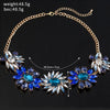 YFJEWE Top Newest Jewelry Exquisite Rhinestone Pendant Necklace Gem Flower Chain Pendant Necklace For Women Wedding N011