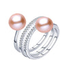 Women Ring Silver 925 Adjustable 100% real Natural Pearl Wedding Ring 2020 New Arrivals solid Silver Jewelry