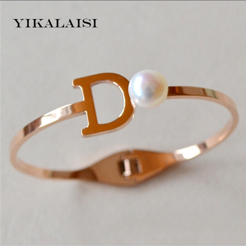 2020 Charm Bracelet Bangles Pearl Jewelry Natural Pearl Bracelets Four Leaf Clover Sterling Bracelet For Women girls