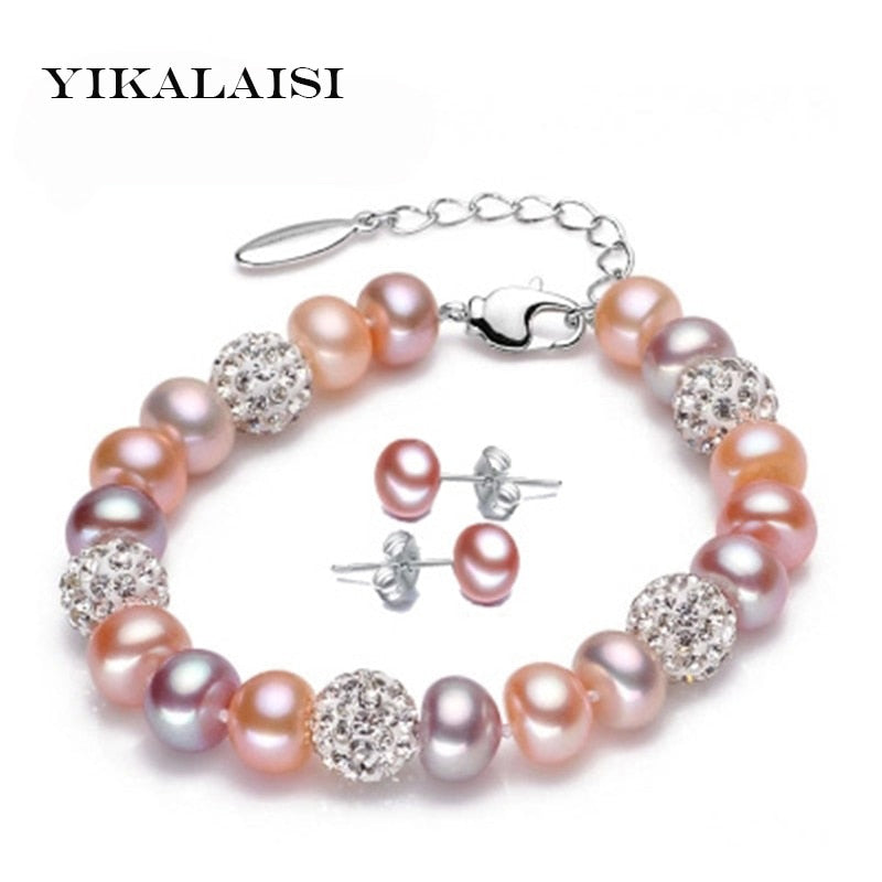 2020 Charm Bracelet Pearl Jewelry Bracelet 100%Natural Pearl 925 Sterling Silver jewelry Bracelet For Women