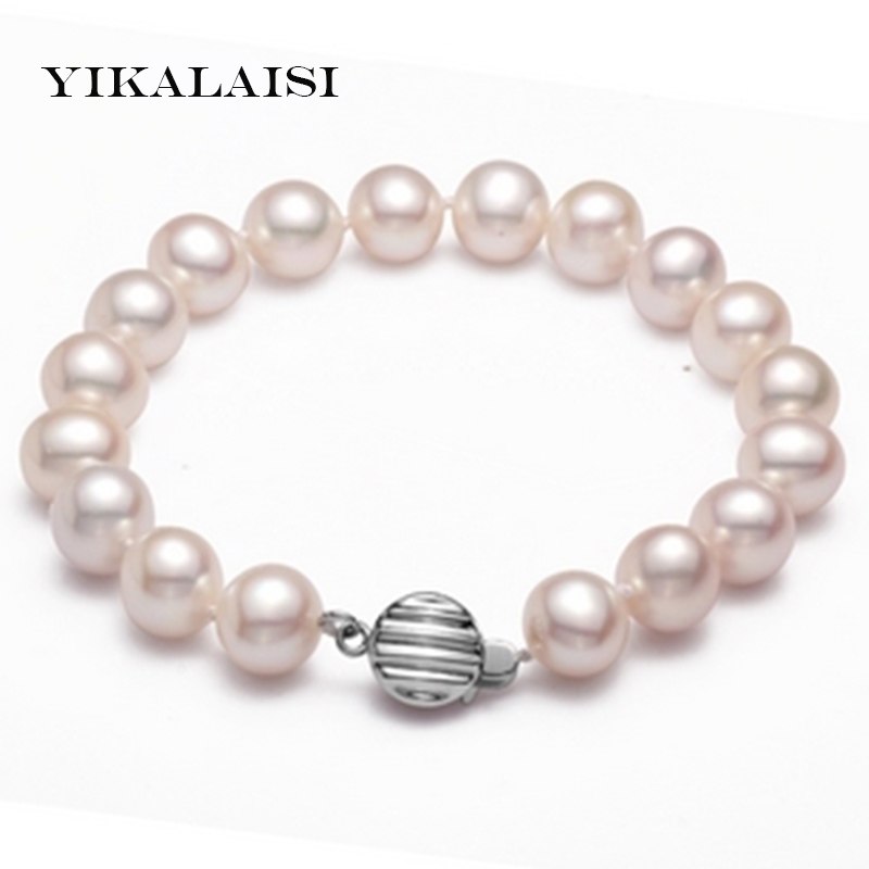 2020 new pearl jewelry 8-9mm Natural Pearl Bracelet for Women Bracelet with 925 sterling silver jewelry Best Gifts