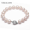2020 new pearl jewelry 8-9mm Natural Pearl Bracelet for Women Bracelet with 925 sterling silver jewelry Best Gifts