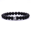 YIZIZAI Couple Bracelet Crown Bracelets For Women Charm Stone Beads Men Jewelry  Pulseira Masculina Bileklik Pulseira Feminina
