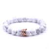 YIZIZAI Couple Bracelet Crown Bracelets For Women Charm Stone Beads Men Jewelry  Pulseira Masculina Bileklik Pulseira Feminina