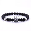 YIZIZAI Couple Bracelet Crown Bracelets For Women Charm Stone Beads Men Jewelry  Pulseira Masculina Bileklik Pulseira Feminina