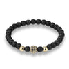 YIZIZAI Couple Bracelet Crown Bracelets For Women Charm Stone Beads Men Jewelry  Pulseira Masculina Bileklik Pulseira Feminina